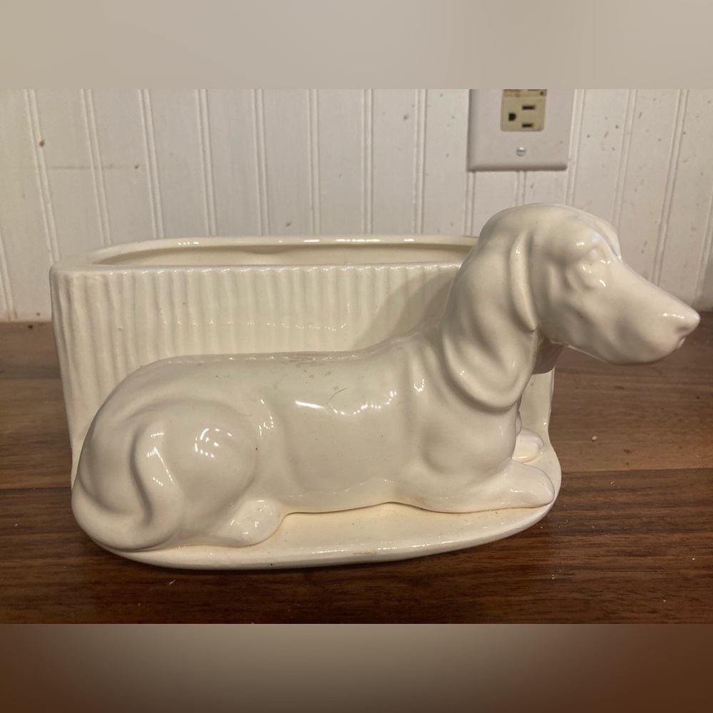 Vintage Dachshund ‘Dixie’ Planter - Beautiful Condition
